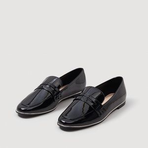 MANGO Black Loafers